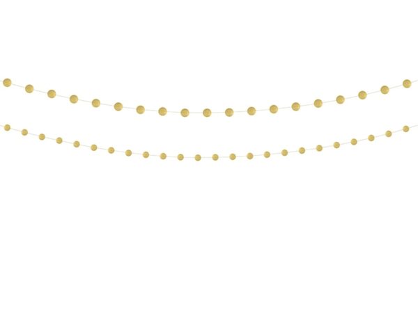 Girlande "Golden Dots" 1,8 Meter · 2 Stück